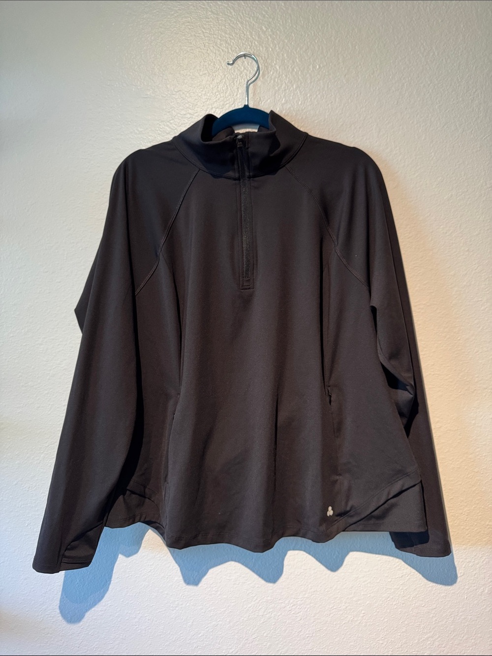 tek gear Women's Black Lightweight Quarter-Zip Jacket